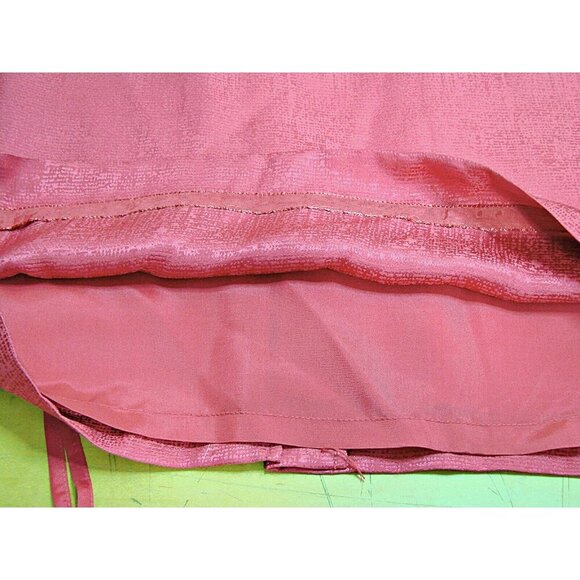 Adrianna Papell Suit Set Womens 10 Hot Pink Brocade Silk Blend Skirt Blazer 2 Pc - Picture 12 of 12